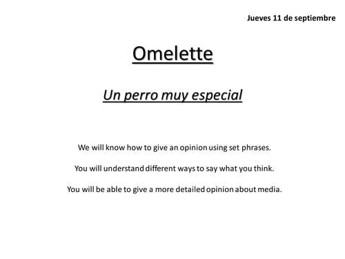 Omelette - En mi opinion