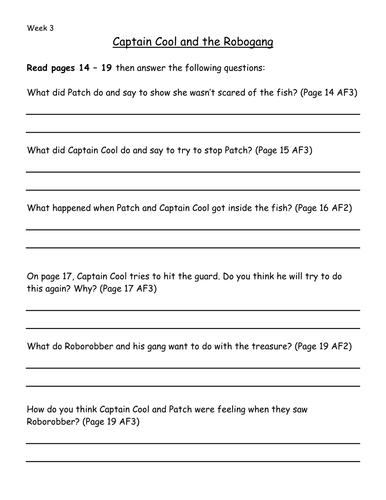 Reading comprehension linked to AFs - Captain Cool