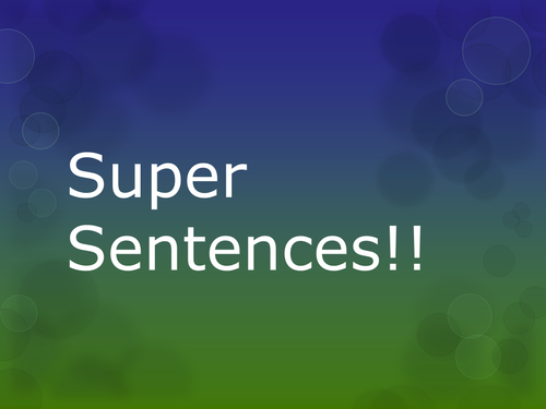 Super Sentence resources