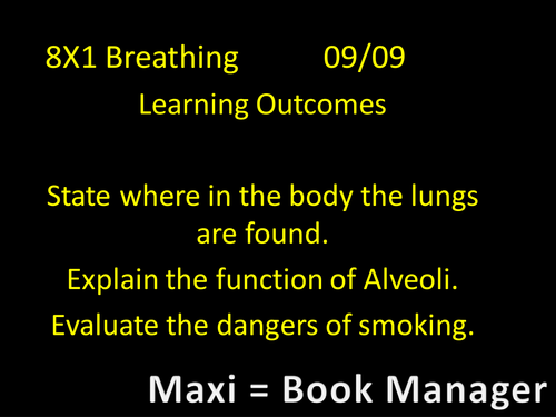 Breathing Year 8 Science Works 2
