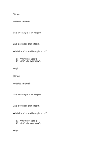 Introduction to Python Lesson 4.