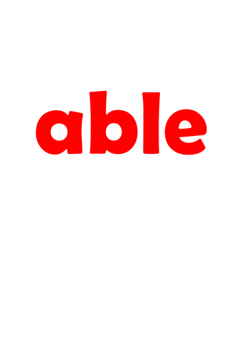 able or ible