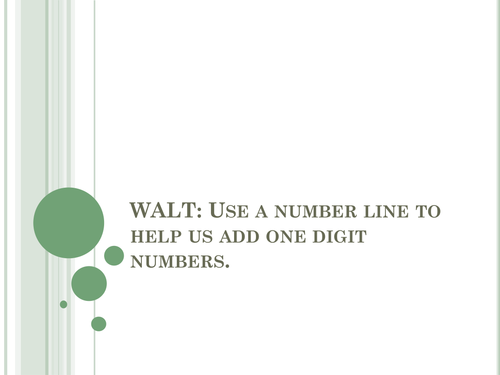 Add using a number line