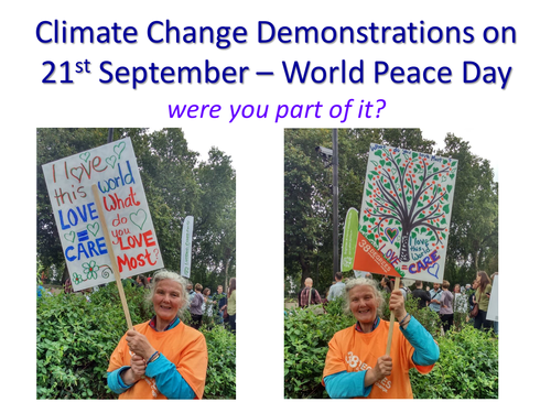 World Climate Change Demonstrations on 21st Sept