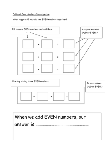 Odd and Even 'investigation'