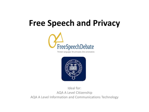 Free Speech and Privacy: Resource Pack