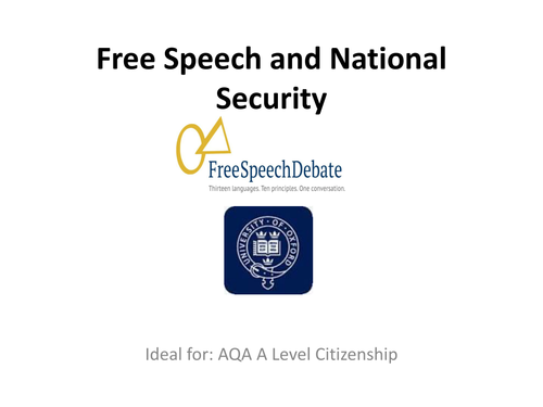 Free Speech and National Security: Resource Pack