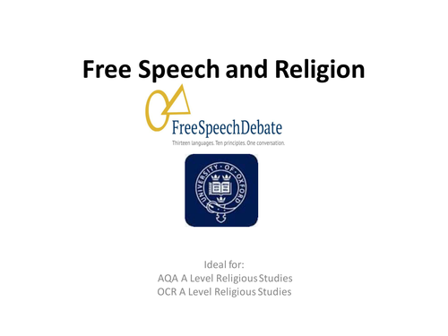Free Speech and Religion: Resource Pack