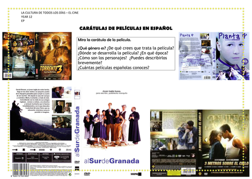 La cultura - el cine Oral activity