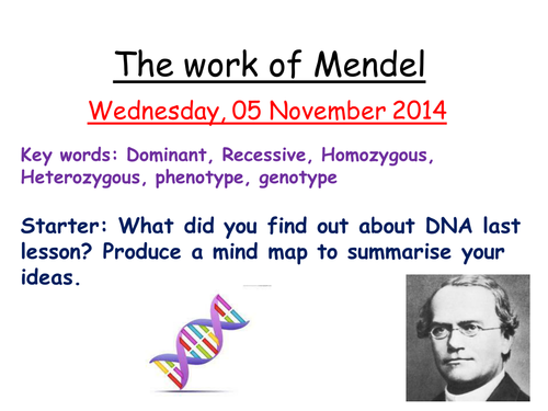 The work of Mendel