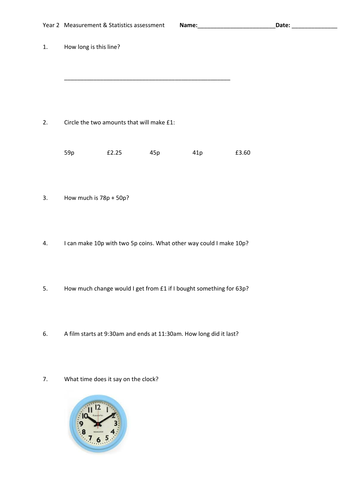 New Curriculum Maths Assessments