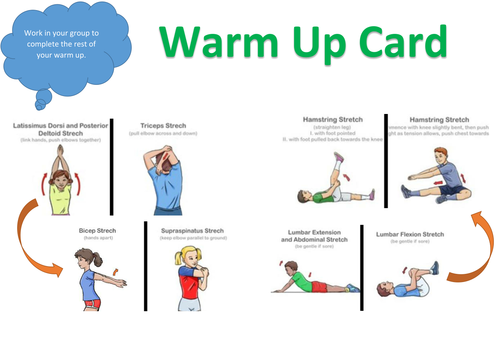 Basic Dance/Gymnastic Warm up Resource