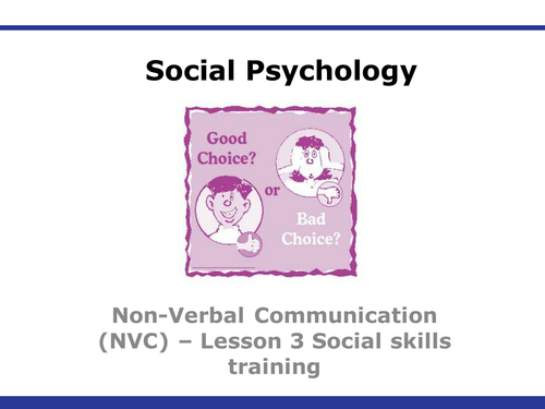 B542 - Social Psychology - Social skills