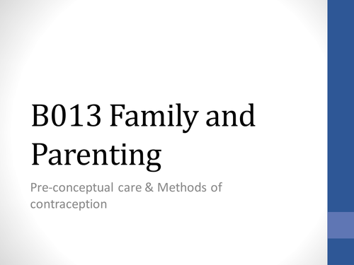 Family and Parenting - Preconceptual care