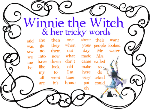 Winnie the Witch and her tricky words