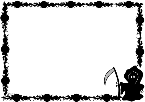 Happy Halloween Themed Lined paper and Pageborders