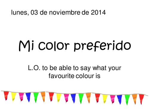 Los colores | Teaching Resources