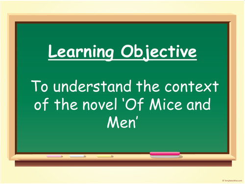 Of Mice and Men Exam Preparation (AQA) - Part 1