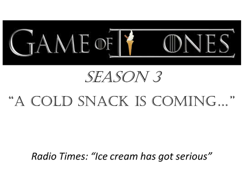 Game of Cones - Season 3 - Time