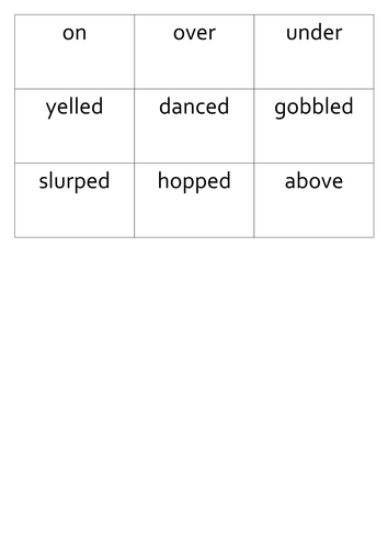 Word classes game
