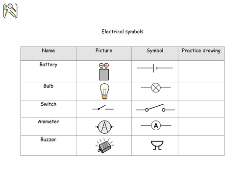 Electrical Circuit Components Using Widgit Symbols By Shiningmimi