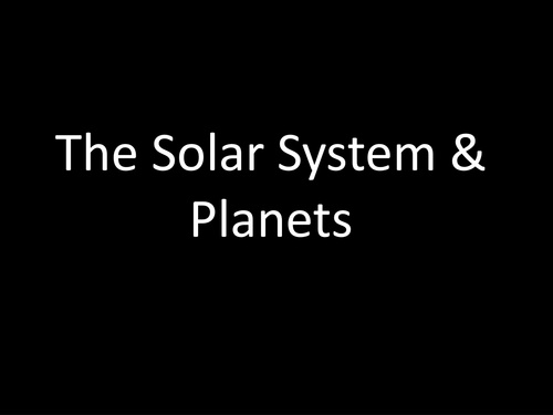 Earth And The Solar System Powerpoint