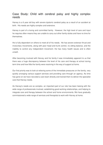 OCR Level 3 Unit 19 Caring for additional needs