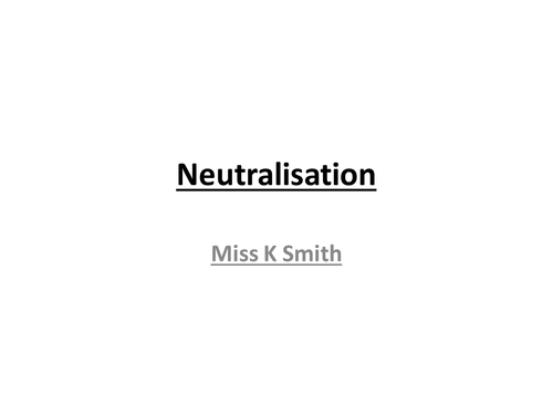Neutralisation