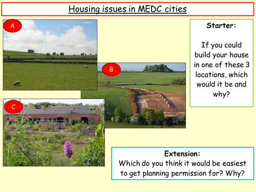 Housing issues in MEDC cities