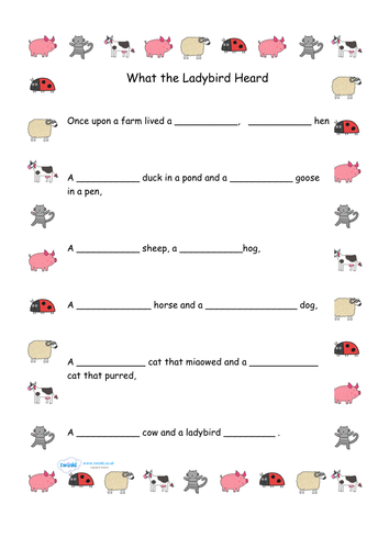 animal alliteration worksheet claireek lesson 1 adjectives on Year Literacy by