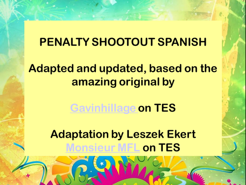 Football Penalty Shootout Quiz Spanish Brazil 2014