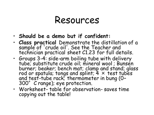 C1.24 - Crude Oil Fractions-Distillation