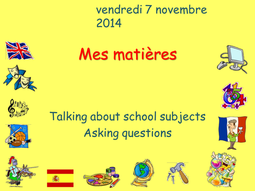 Mes matières - Studio 1 Module 2