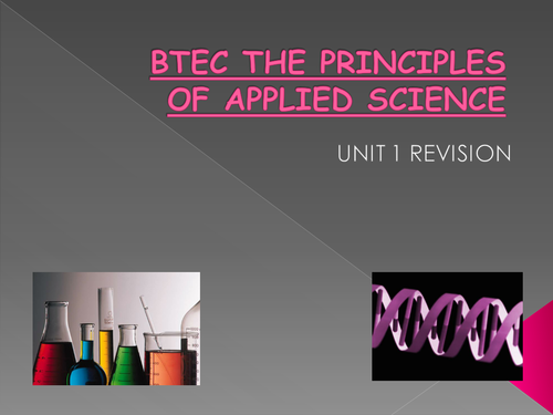 BTEC Principles of applied science