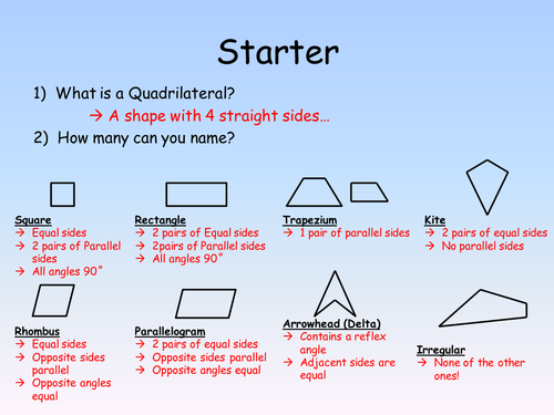 quadrilaterals properties