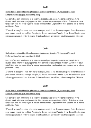 respectez les consignes Expo GCSE