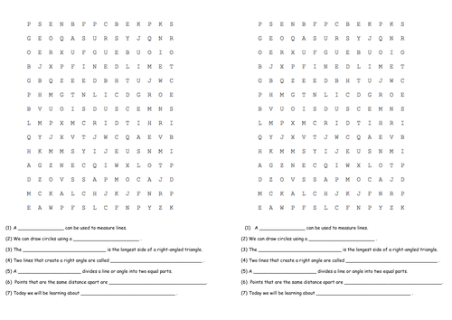 Constructions word search