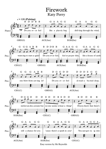 dreams violin a million sheet music by 'Firework' by Perry Music Easy Full Sheet Katy