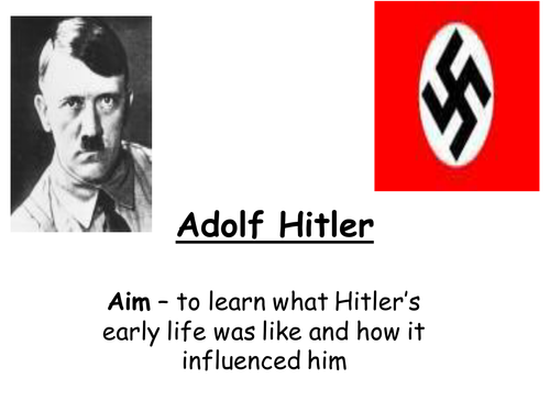 Hitler - the early years | Teaching Resources