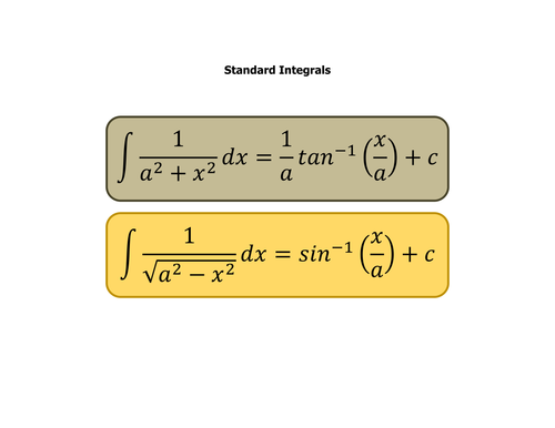 arcsin integral table