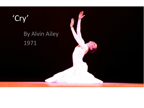 Cry by Alvin Ailey.