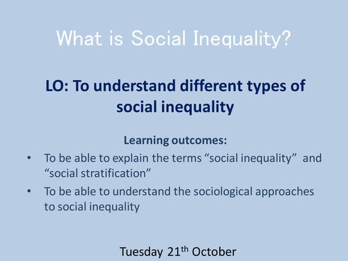 What is social inequality