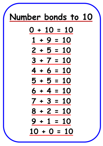 Adding 3 Numbers Using Number Bonds To 10 Worksheet