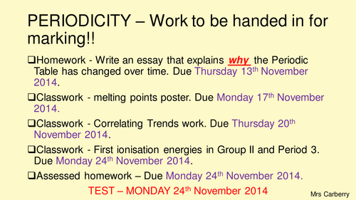 AQA AS Chemistry Periodicity