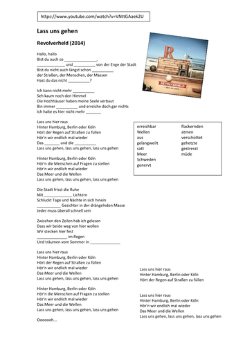 'Lass uns gehen' Revolverheld