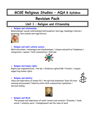 AQA GCSE Religious StudiesSPEC B SUPPORT MATERIALS
