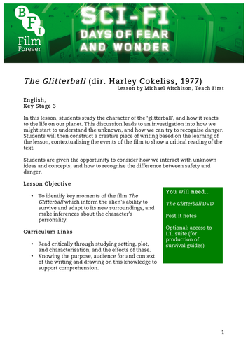 The Glitterball English KS3