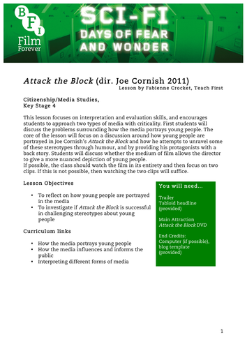 Attack the Block Citizenship KS4