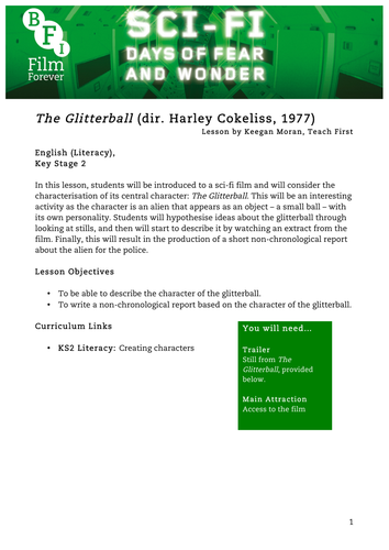 The Glitterball English KS2