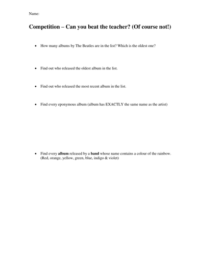 Introduction to databases